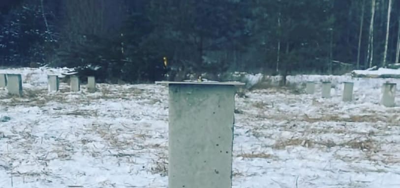 Фундамент на забивных ЖБ сваях