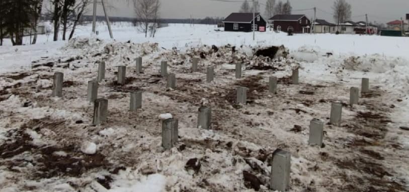 Фундамент на забивных ЖБ сваях