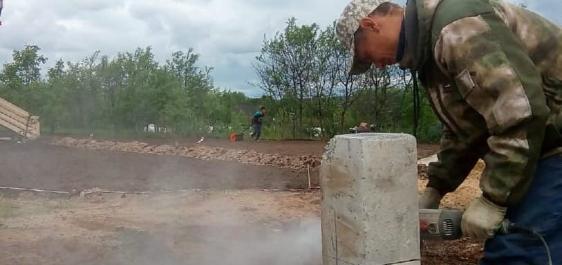 Фундамент на забивных ЖБ сваях
