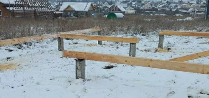 Фундамент на забивных ЖБ сваях