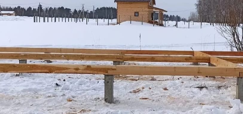 Фундамент на забивных ЖБ сваях
